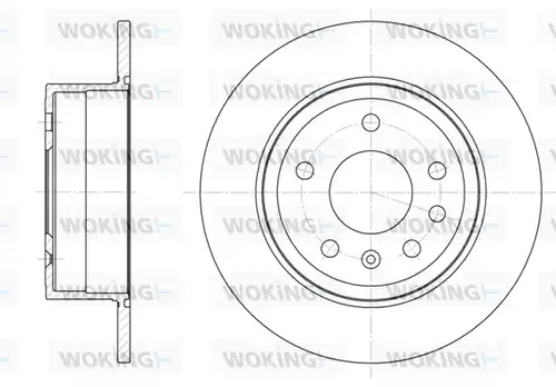 спирачен диск WOKING D6249.00
