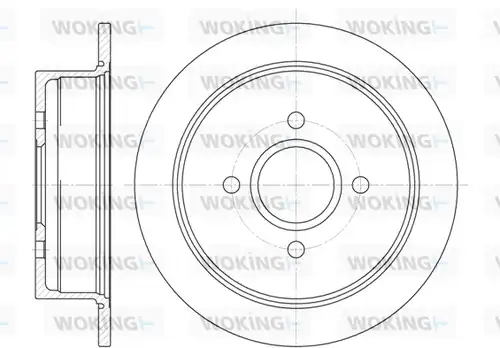 спирачен диск WOKING D6250.00