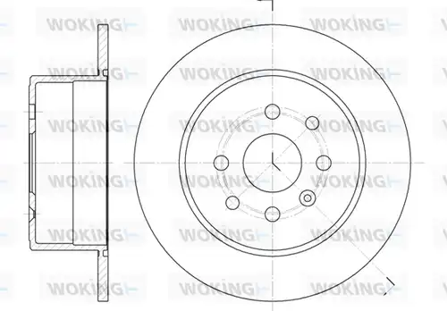 спирачен диск WOKING D6252.00