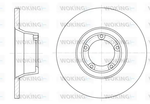 спирачен диск WOKING D6253.00