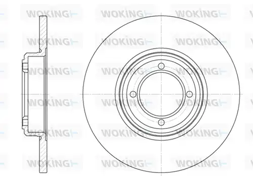 спирачен диск WOKING D6261.00