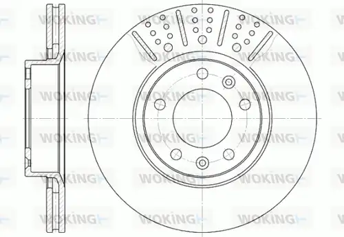 спирачен диск WOKING D6265.10