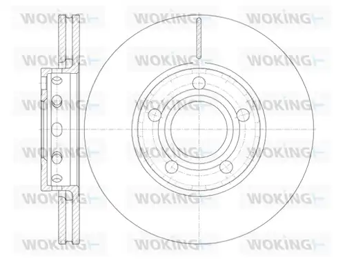 спирачен диск WOKING D6268.10