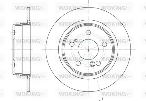 спирачен диск WOKING D6271.00