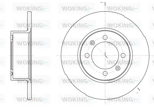 спирачен диск WOKING D6286.00