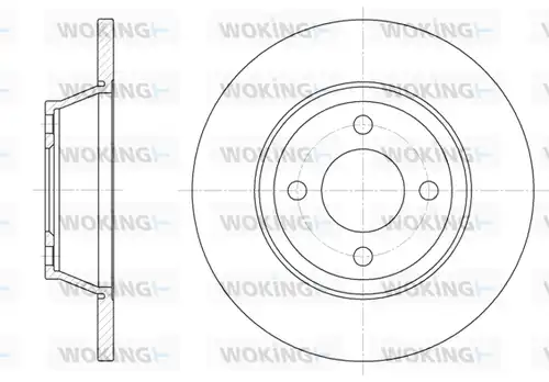 спирачен диск WOKING D6287.00