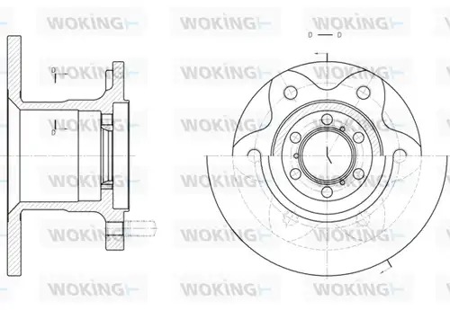 спирачен диск WOKING D6290.00