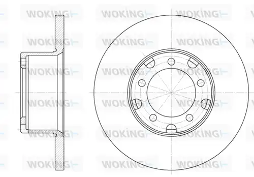 спирачен диск WOKING D6291.00