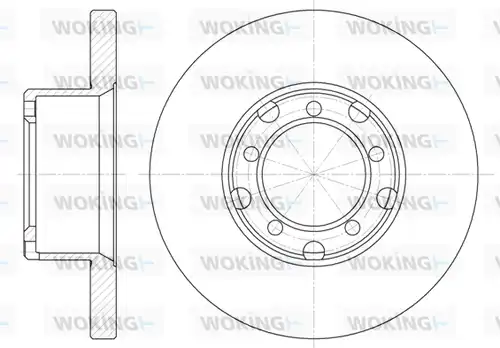 спирачен диск WOKING D6296.00