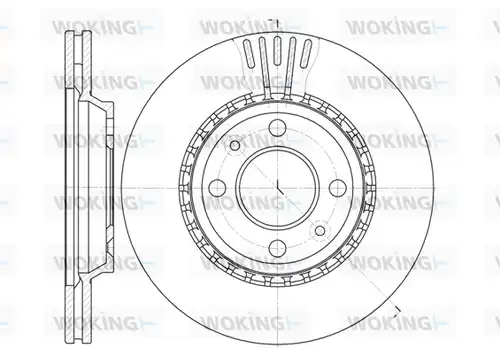 спирачен диск WOKING D6299.10