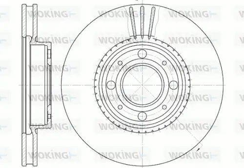 спирачен диск WOKING D6303.10