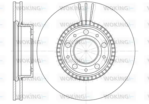 спирачен диск WOKING D6304.10