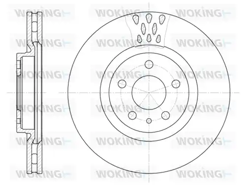 спирачен диск WOKING D6305.10