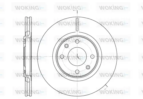 спирачен диск WOKING D6306.10