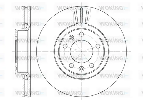 спирачен диск WOKING D6307.10