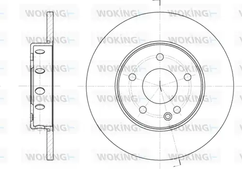 спирачен диск WOKING D6310.00