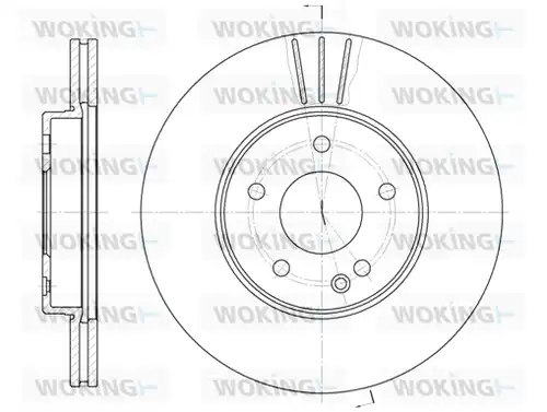 спирачен диск WOKING D6313.10