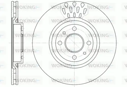 спирачен диск WOKING D6315.10