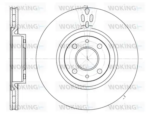 спирачен диск WOKING D6316.11