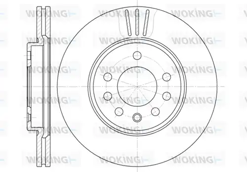 спирачен диск WOKING D6319.10