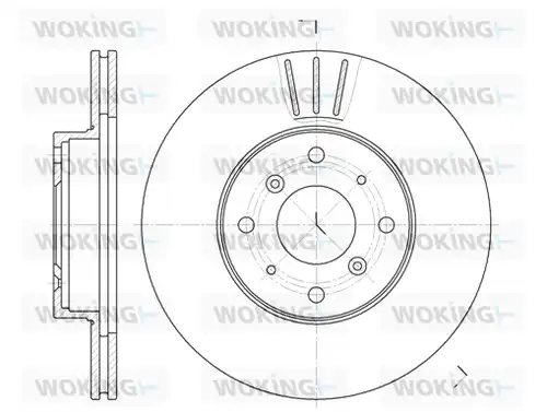 спирачен диск WOKING D6322.10