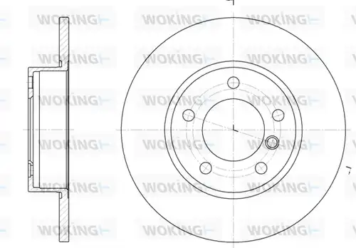 спирачен диск WOKING D6323.00