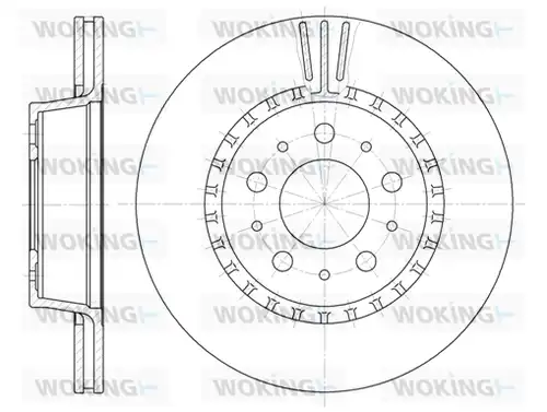 спирачен диск WOKING D6325.10
