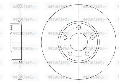 спирачен диск WOKING D6327.00