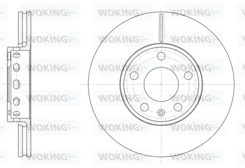 спирачен диск WOKING D6328.10