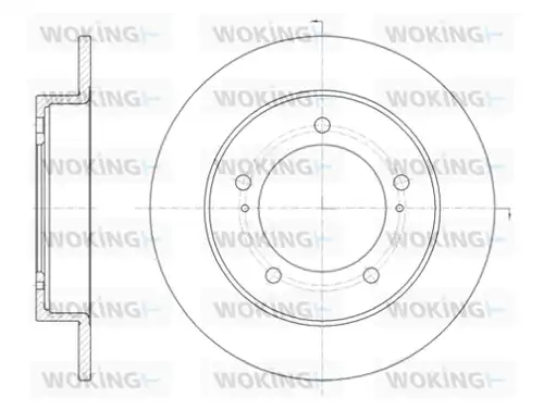 спирачен диск WOKING D6329.00