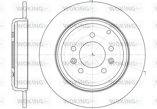 спирачен диск WOKING D6330.00
