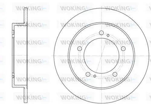 спирачен диск WOKING D6331.00