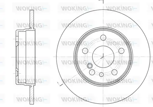 спирачен диск WOKING D6332.00