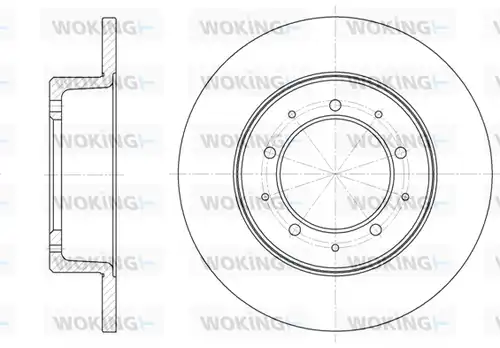 спирачен диск WOKING D6333.00