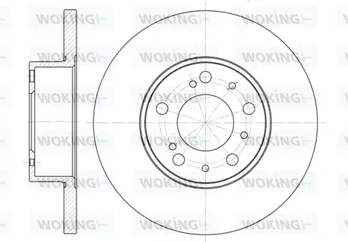 спирачен диск WOKING D6334.00