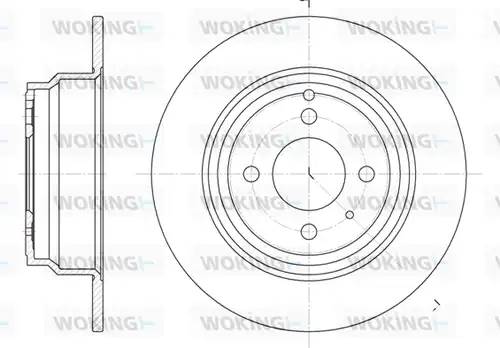спирачен диск WOKING D6335.00