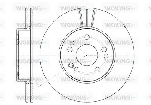 спирачен диск WOKING D6338.10