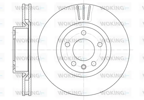 спирачен диск WOKING D6339.10