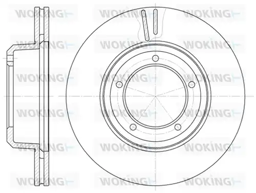 спирачен диск WOKING D6340.10