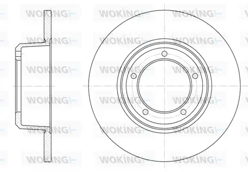 спирачен диск WOKING D6341.00
