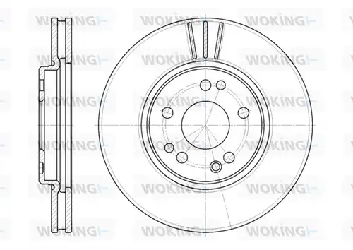 спирачен диск WOKING D6344.10