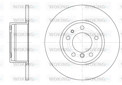 спирачен диск WOKING D6347.00