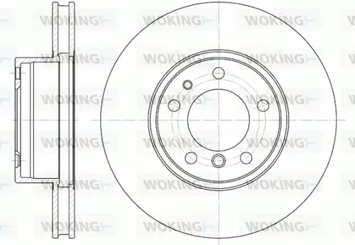 спирачен диск WOKING D6349.10