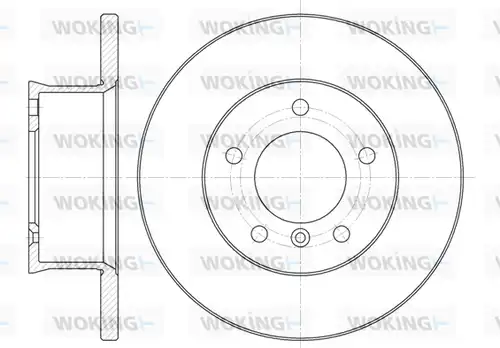 спирачен диск WOKING D6350.00