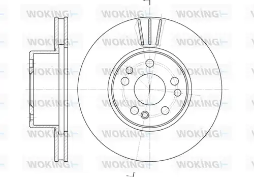 спирачен диск WOKING D6351.10