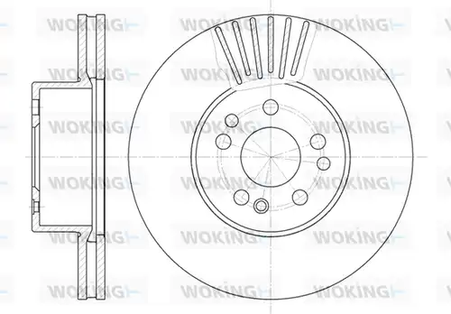 спирачен диск WOKING D6353.10