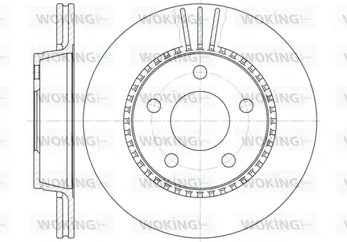спирачен диск WOKING D6356.10