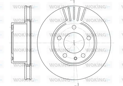 спирачен диск WOKING D6357.10