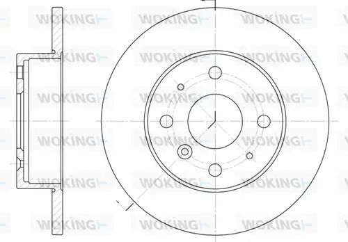 спирачен диск WOKING D6363.00