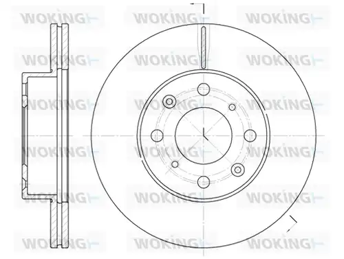 спирачен диск WOKING D6366.10